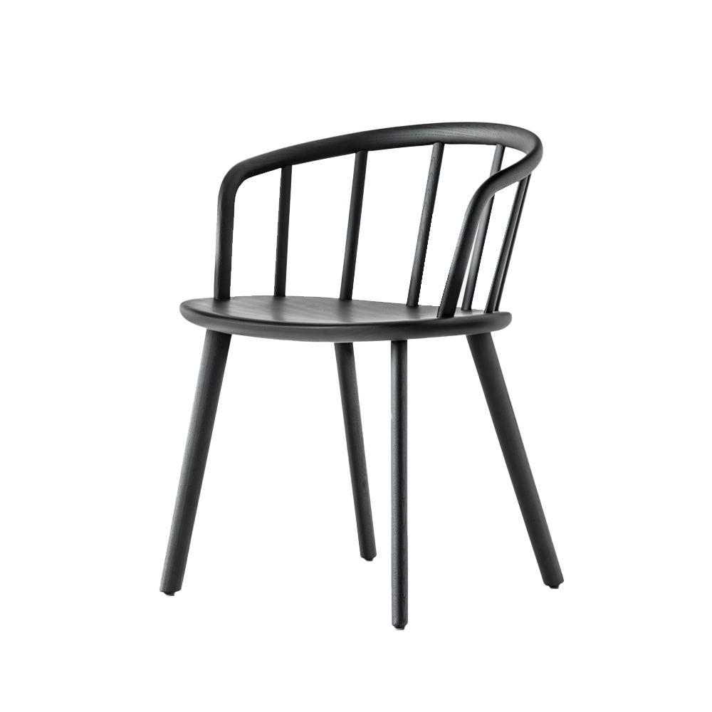 Nym Dining Chair with Arms (Un-upholstered)