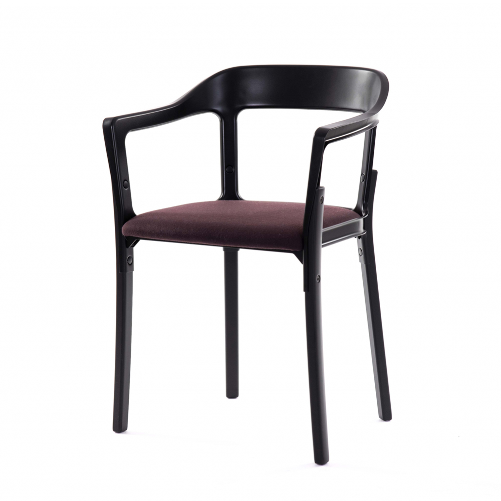 Steelwood Dining Chair with Arms (Upholstered)